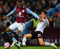 Jordan Ayew in action against Man Utd.