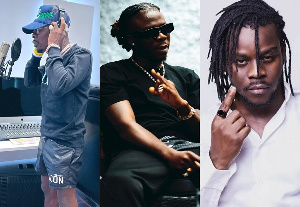 Dancehall artistes, Shatta Wale, Stonebwoy and Jupitar