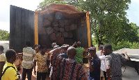 The taskforce intercepted the truckloads of Rosewoods and other wood products