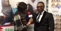 Bright of Bubbak fame granting an interview after performing at the event