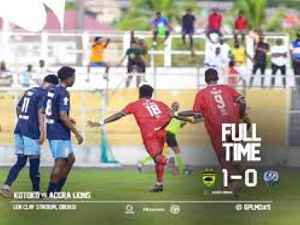 Asante Kotoko secured a 1-0 win over Lions