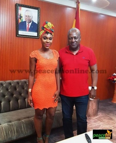 Becca and President Mahama