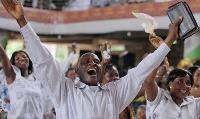 A photo of christians in church