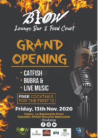 Blow Lounge Bar and Food Court opens on Friday 13th of November 2020