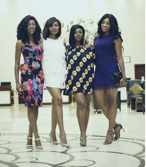 The Okoro's and their friend Sandra Ankobiah