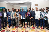 Minister for Lands and Natural Resources, Samuel Abu Jinapor with the Civil Society Organizations