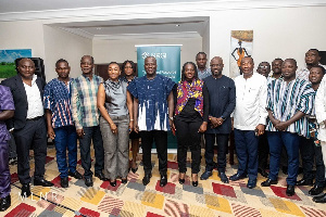 Minister for Lands and Natural Resources, Samuel Abu Jinapor with the Civil Society Organizations