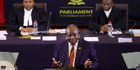 President Cyril Ramaphosa addressed lawmakers at a symbolic opening of parliament