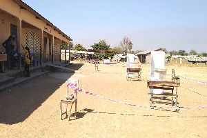 One of the polling centres at Kasena-Nankana