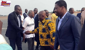 Akufo-Addo arrived in Lome