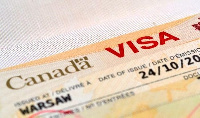 File photo of Canada visa