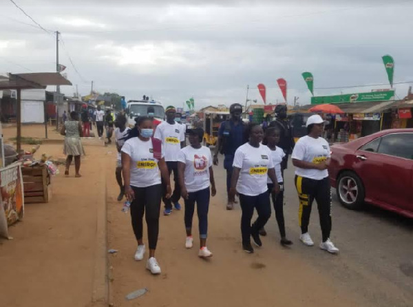 The unity walk formed part of planned activities to promote peace before, during, after elections