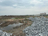 The Ablekuma Central site shows no signs of construction activity