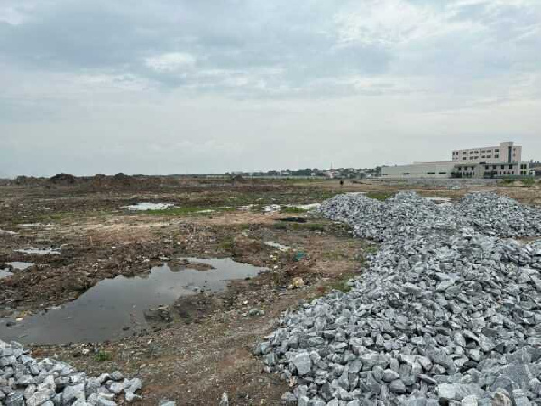 The Ablekuma Central site shows no signs of construction activity