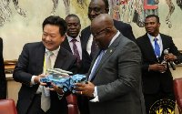 President Akufo-Addo with Zhang Yuzong