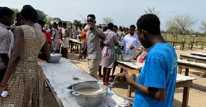 Free SHS students fight over food