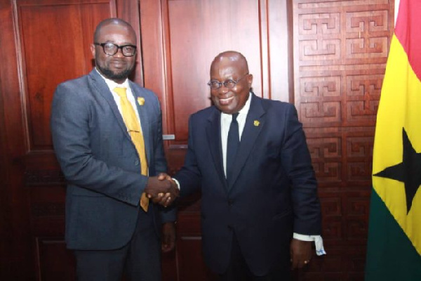 Kurt Okraku with President Akufo-Addo