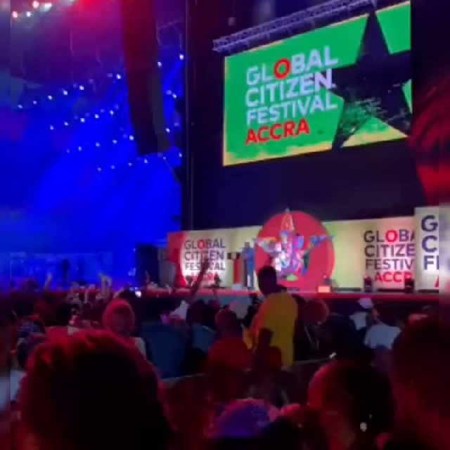 Akufo-Addo spoke at the Global Citizen Festival at the Black Star Square