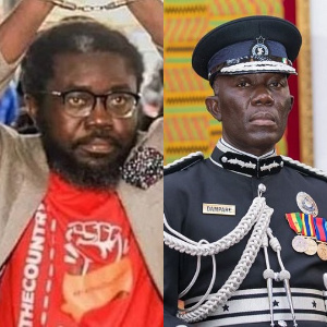 Oliver Barker-Vormawor (left), IGP Dr George Akuffo Dampare (right)