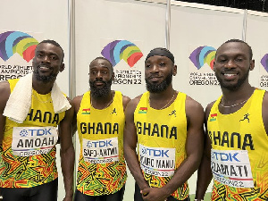 Ghana's men's 4x100m relay team