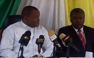 Hassan Ayariga(L) and Emmanuel Karl Bartels (R)