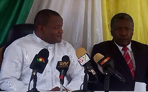 Hassan Ayariga(L) and Emmanuel Karl Bartels (R)