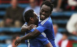 Former Chelsea midfielders, Mikel Obi and Micheal Essien