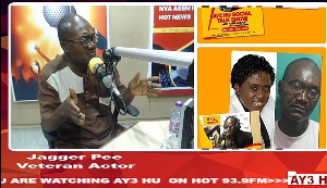 Veteran actors, Abeiku Nyame(Jagger Pee) and Nana Akwasi Agyemang(Germann)