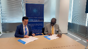 Mauro Miedico, the Director of UNOCT, and Albert Kan-Dapaah, Minister for National Security