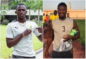 Felix Afena-Gyan and Asamoah Gyan