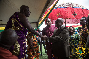 President Nana Addo Dankwa Akufo Addo With Osagyefuo Amoatia Ofori Panin