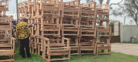 542 dual and mono desks have been presented to basic schools in the Okere District