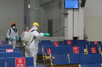 Disinfectors at work at KIA