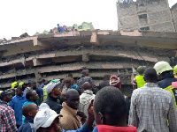 Nigeria, Collapsed building in Tabara State