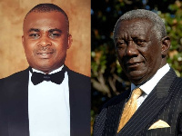 Businessman and Philanthropist, HRH Oscar Yao Doe [L]; former president, John Agyekum Kuffour