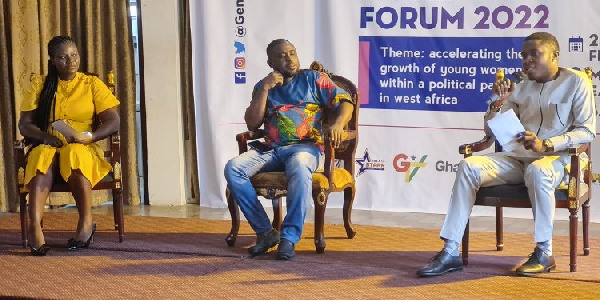 Edem Agbana participating in the West African Young Women In Politics Forum