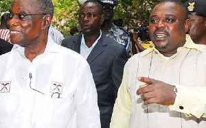 Former President John Evans Atta Mills with Koku Anyidoho