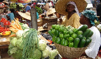 A market in Ghana