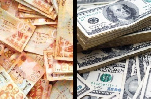 Cedi and dollar notes
