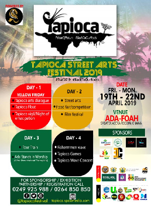 Tapioca Street Arts Festival is to promote tourism and art in Ada