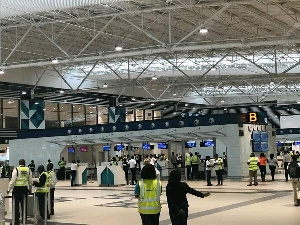 A picture of Terminal 3 at the Kotoka International Airport