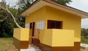 The 6-seater water closet toilet facility has been divided into two for both males and females