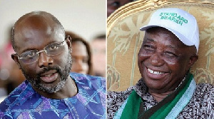 George Weah and main opponentJoseph Boakai