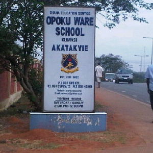 Signpost of Opoku Ware SHS | File photo