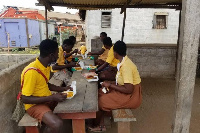 About 984 final year JHS students are benefiting from the free meal a day in the Okere District