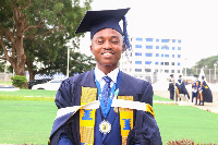 UPSA's overall Best Graduating Undergraduate Student, Joshua Titus-Kwaku