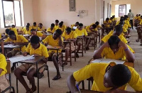 Senior High School students writing exams