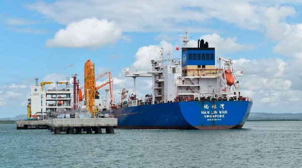 Crude Oil Tanker 'Nan Lin Wan' at the KOT 2 in Mombasa, Kenya PHOTO | WACHIRA MWANGI | NM