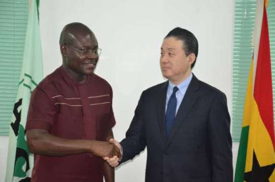 CEO of M-TechX Inc, Hiroyoshi Sota with CEO of GSA, Alex Dodoo