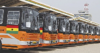 Metro Mass Transport buses parked at the premises